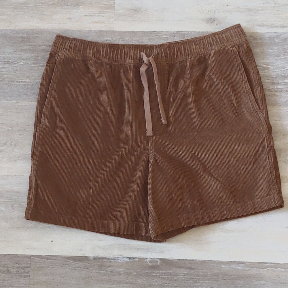 NWOT Original Use Men's Corduroy Shorts Brown Size L